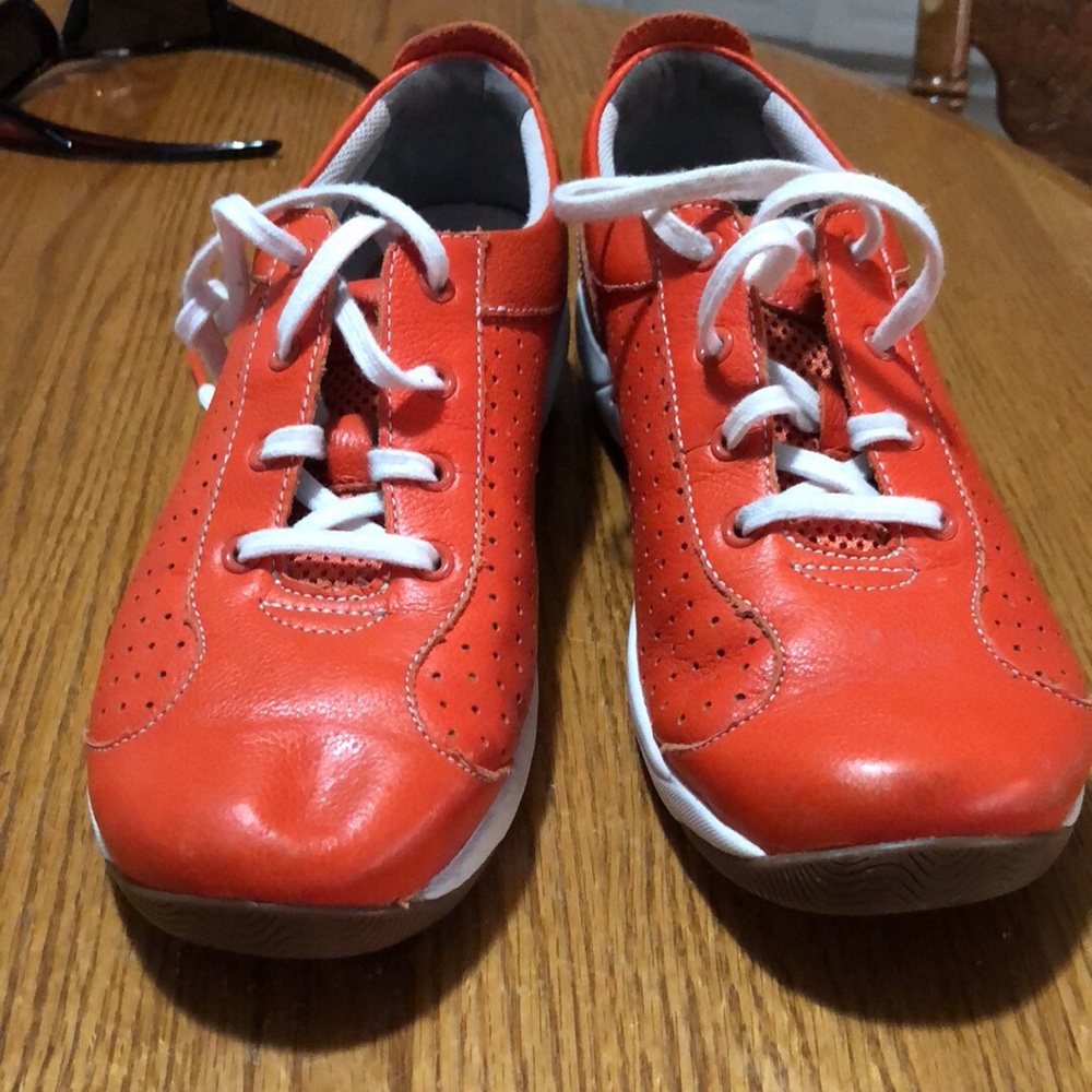 Orange comfy shoes